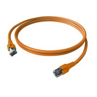 EasyLan FlexBoot Cordon Cat.6A, S/FTP, orange, 0,5 m