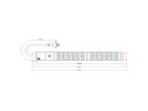 BACHMANN 19" 1U 12xC13 2,0m CEE7/7