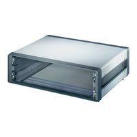 SCHROFF Comptec 19" Desktop Case, non blindé, capot en acier, 4 U, 84 HP, 400 mm