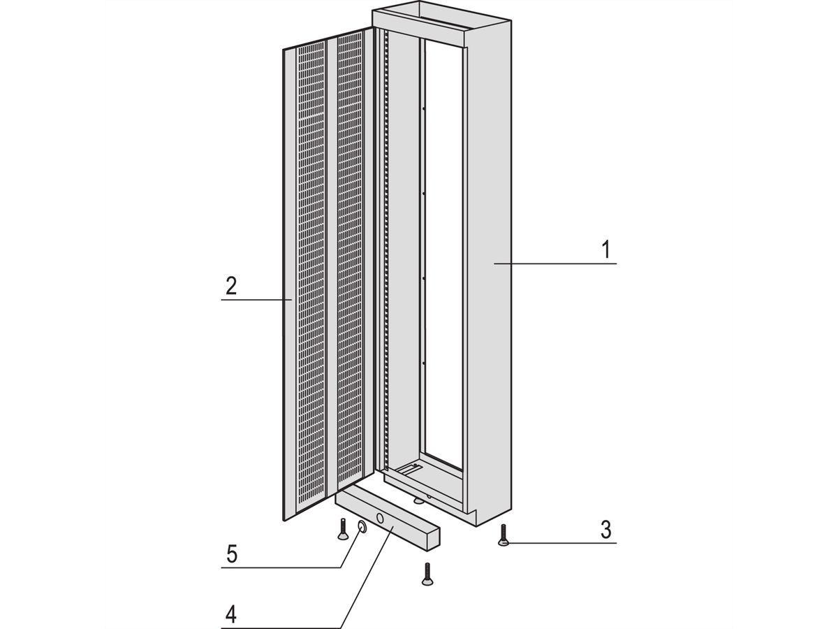 SCHROFF Etsirack Cadre d'armoire, 2 pièces