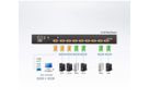 ATEN CL5708N Commutateur KVM VGA LCD 48cm PS/2-USB 8 ports , FR-Layout