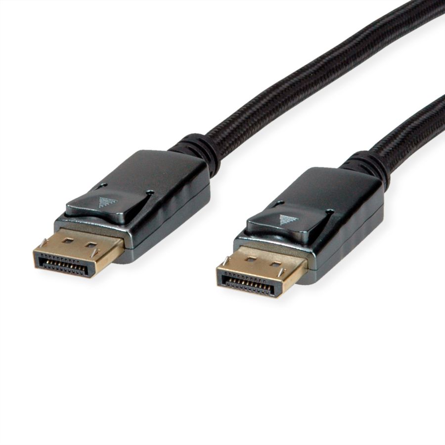 ROLINE Câble DisplayPort v1.4, DP M - DP M, noir / argent, 1 m