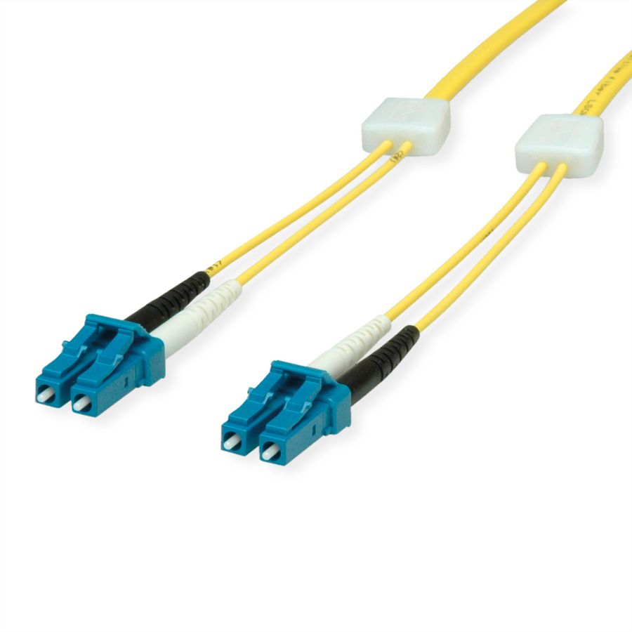 EasyLan Câble FO duplex 9/125µm OS2, LC/LC, jaune, 2 m