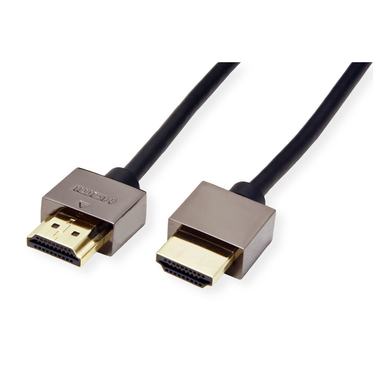 ROLINE Câble Notebook HDMI High Speed avec Ethernet, noir, 1 m