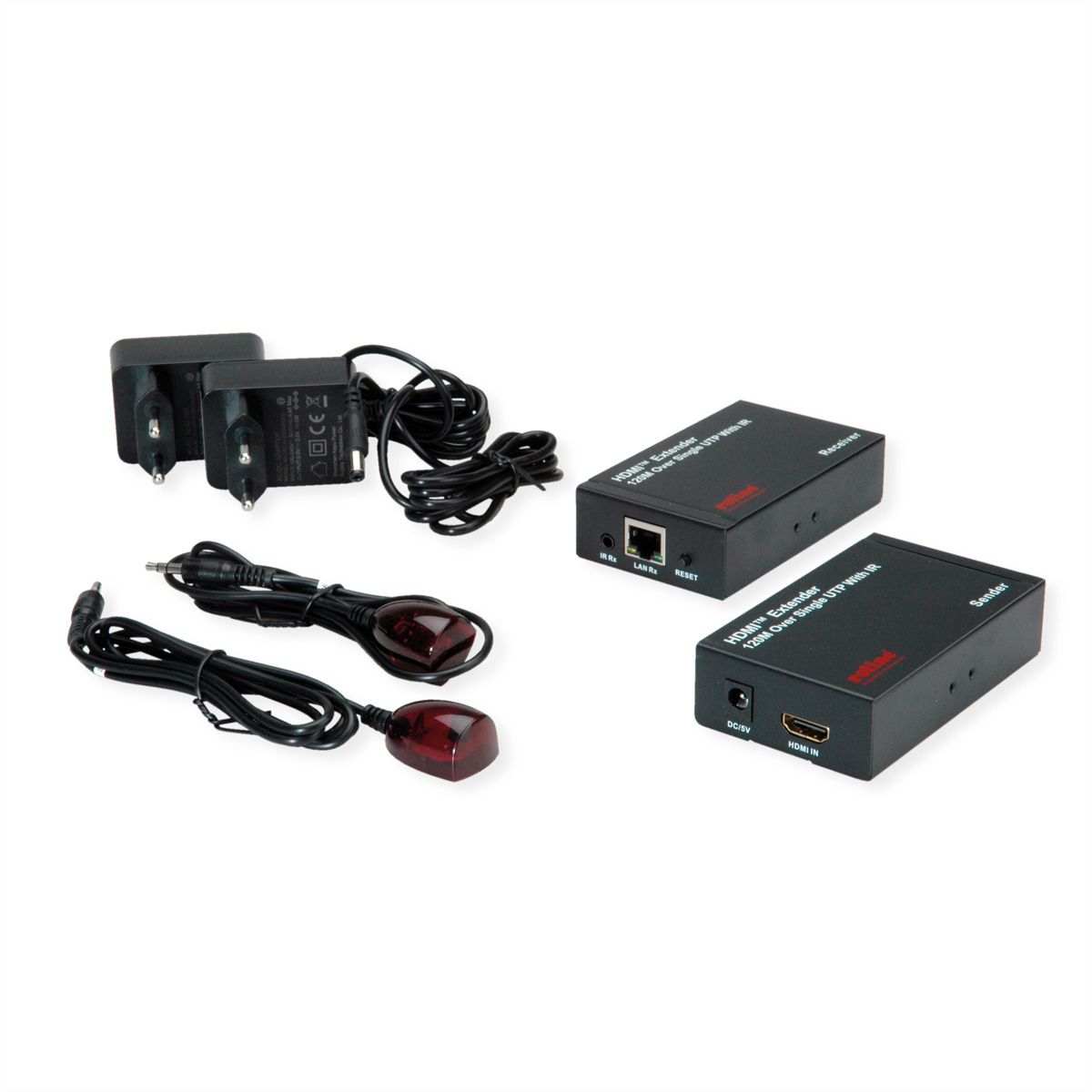 ROLINE Prolongateur HDMI via IP, 1080P, 120m, avec IR