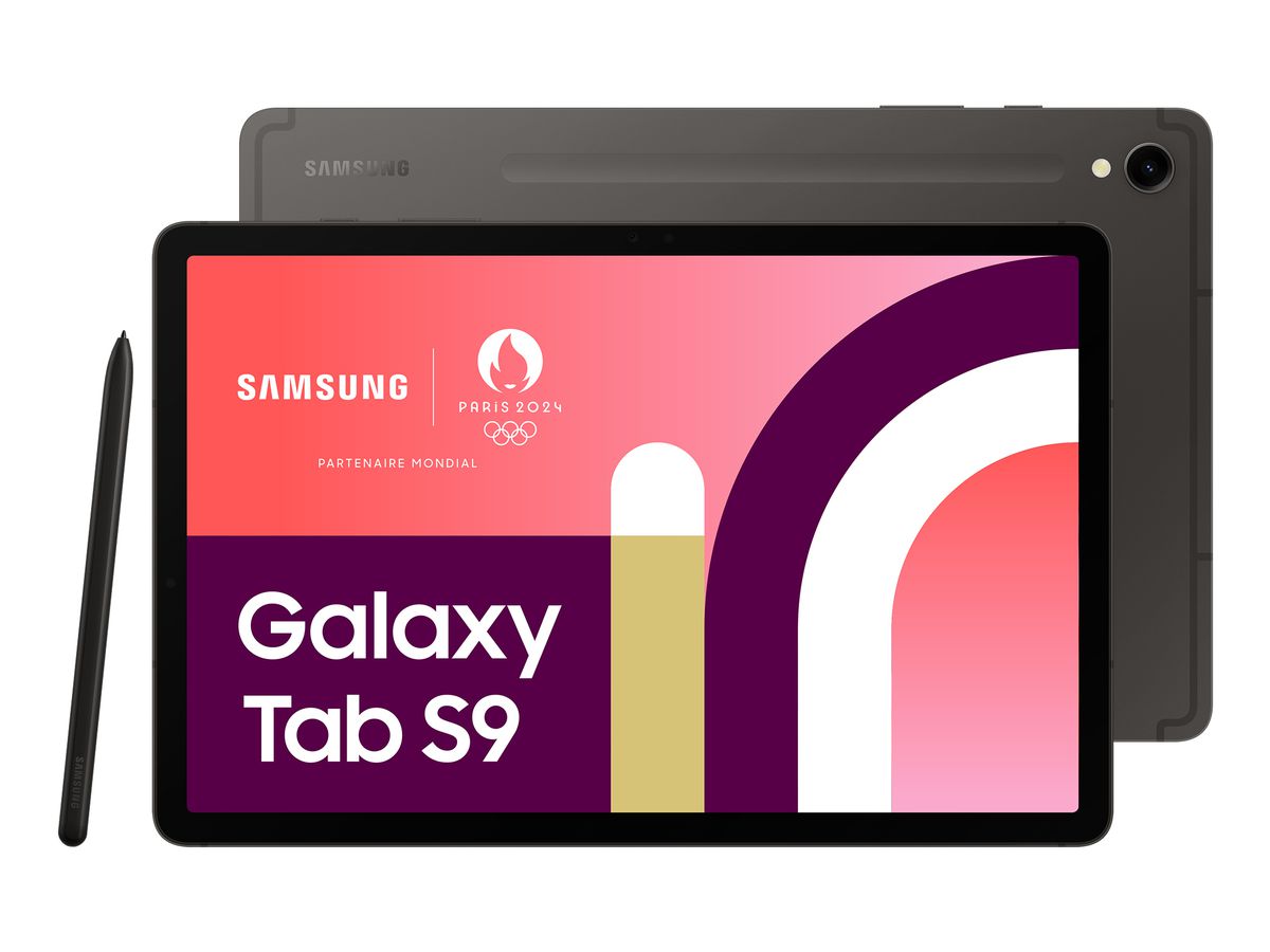 Samsung Galaxy Tab S9 SM-X710N Qualcomm Snapdragon 256 Go 27,9 cm (11") 12 Go Wi-Fi 6 (802.11ax) Android 13 Graphite