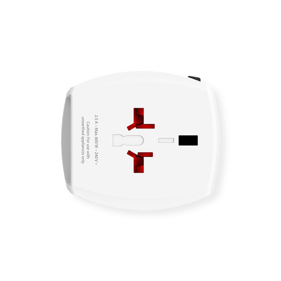 SKROSS Adaptateur de voyage universel MUV USB 2xA à 2 broches, monde