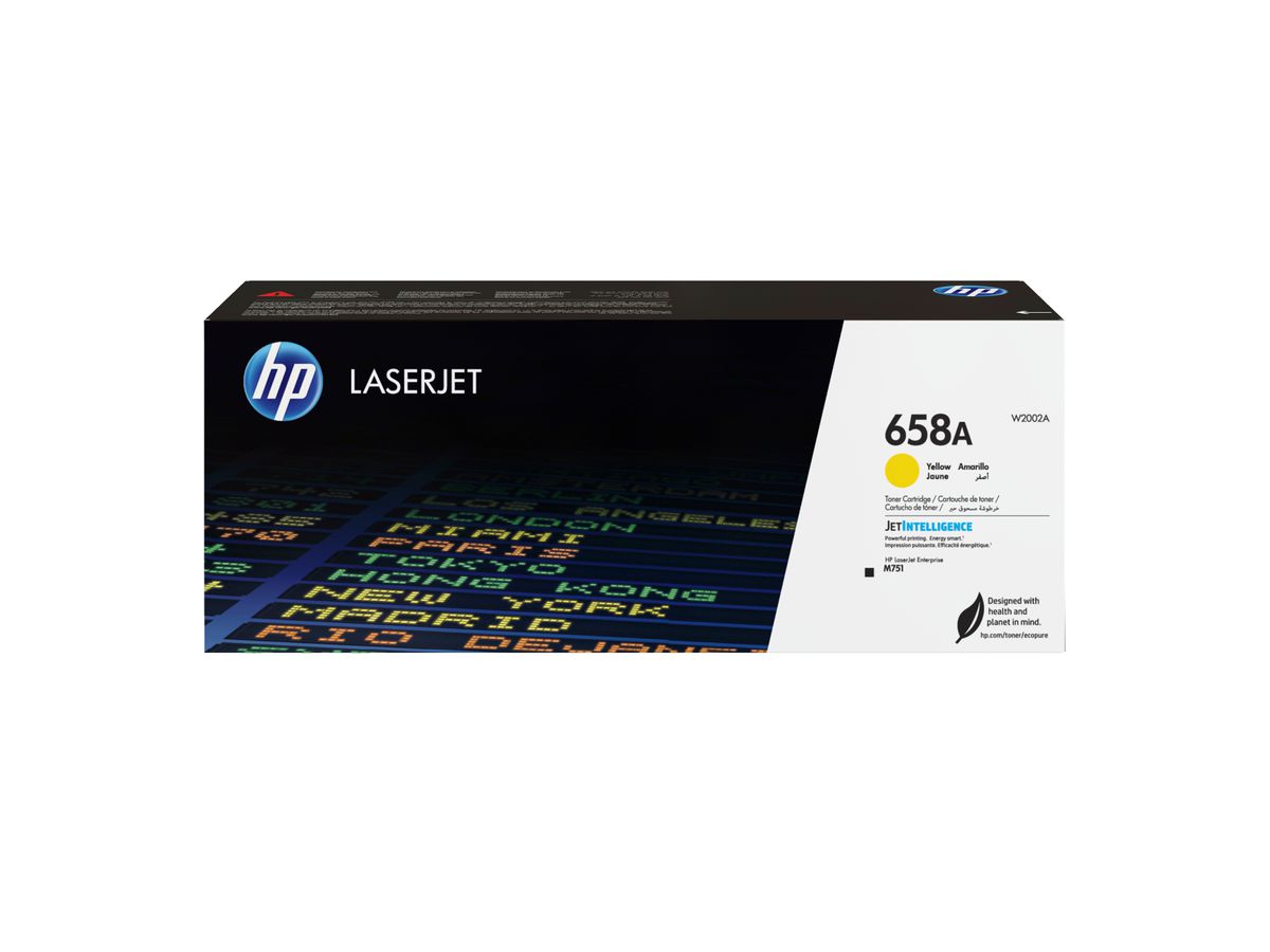 HP Toner jaune LaserJet 658A authentique