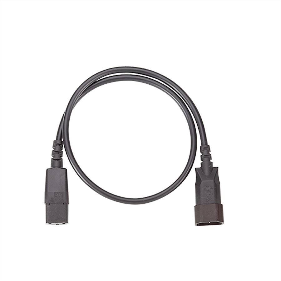 BACHMANN Câble prolongateur H05VV-F 3G1,0mm² , L: 0,75m noir C13/C14