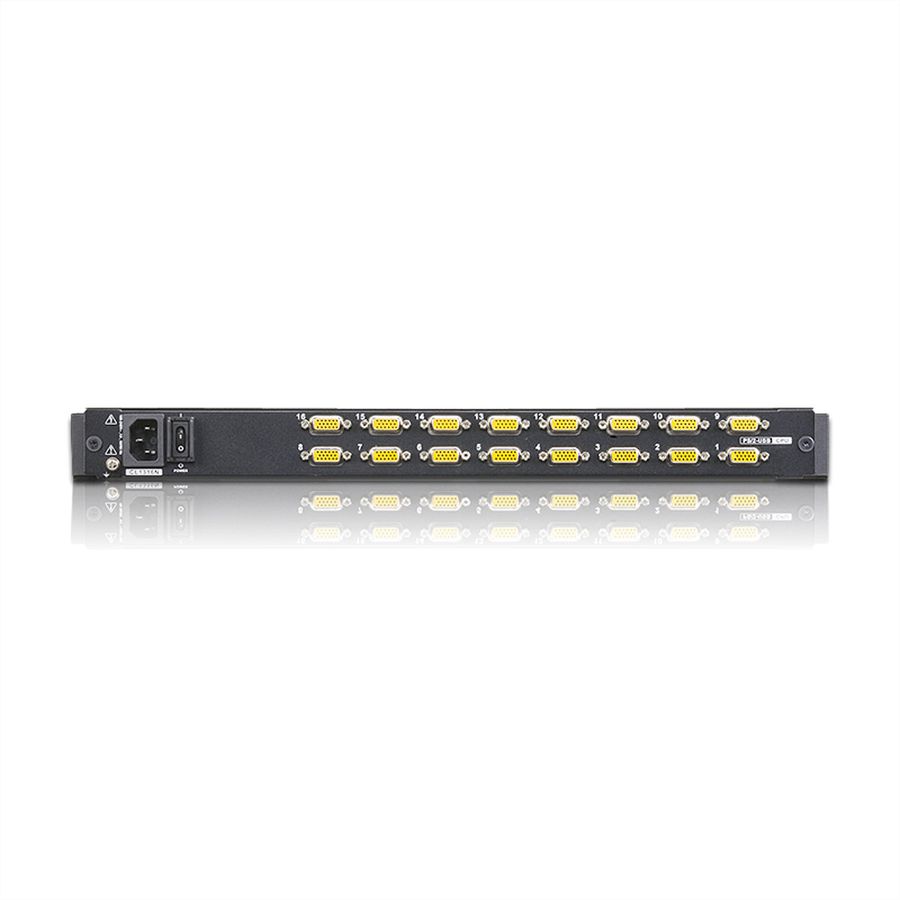 ATEN CL1316N Commutateur KVM VGA LCD à un seul rail PS/2-USB 16 ports, FR-Layout
