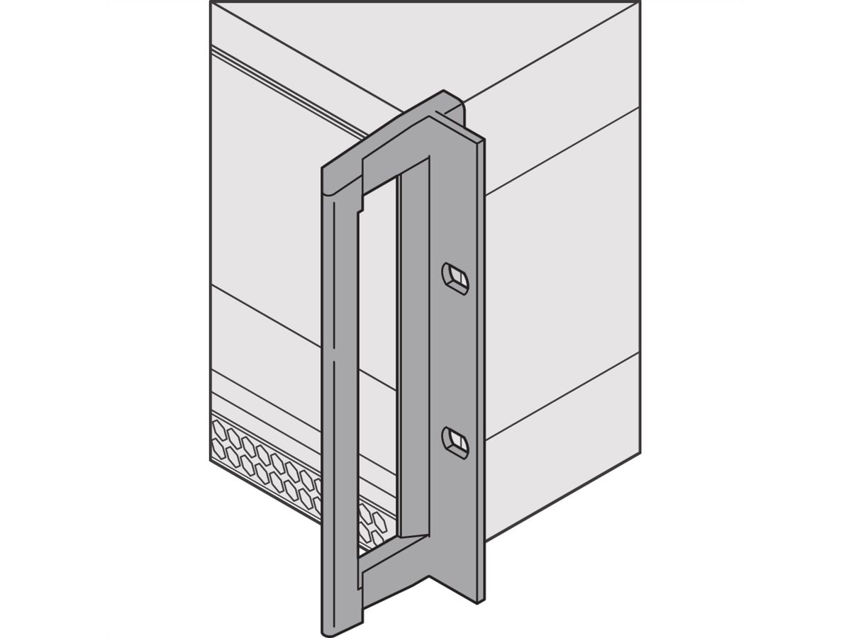 SCHROFF RatiopacPRO AIR Boîtier 19" pour montage en rack, blindage rétrofitable avec poignées, 3/4 U, 84 HP, 255 mm