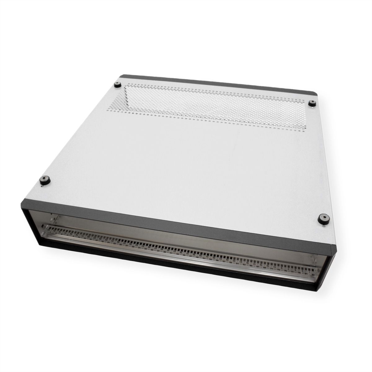 SCHROFF RatiopacPRO, coffret de bureau, blindage rétractable, garniture avant, 2 U, 84 HP, 435 mm