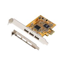 EXSYS EX-11053 Carte USB 2.0 PCIe à 3 ports
