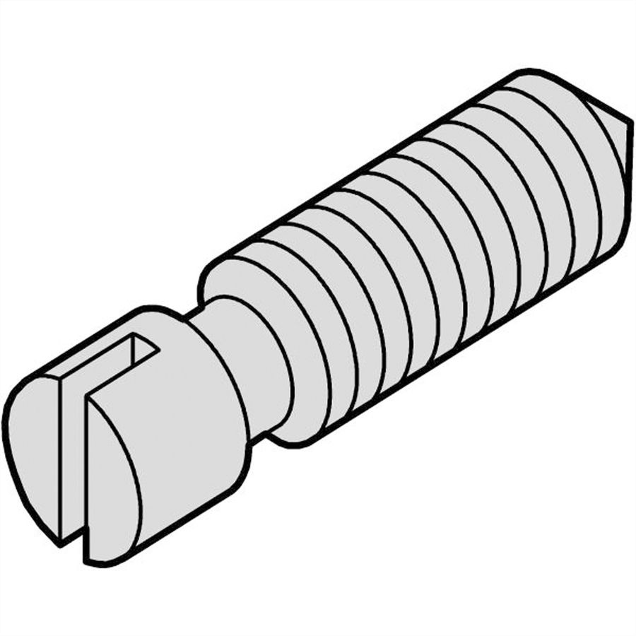 Vis sans tête SCHROFF, acier nickelé, M2.5 x 8