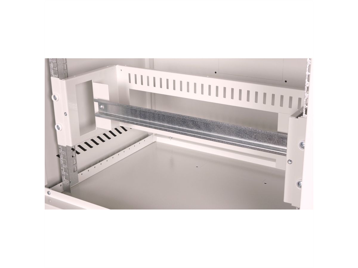 ROLINE 19" Support rail DIN 4U, 175x483x215 HxLxP