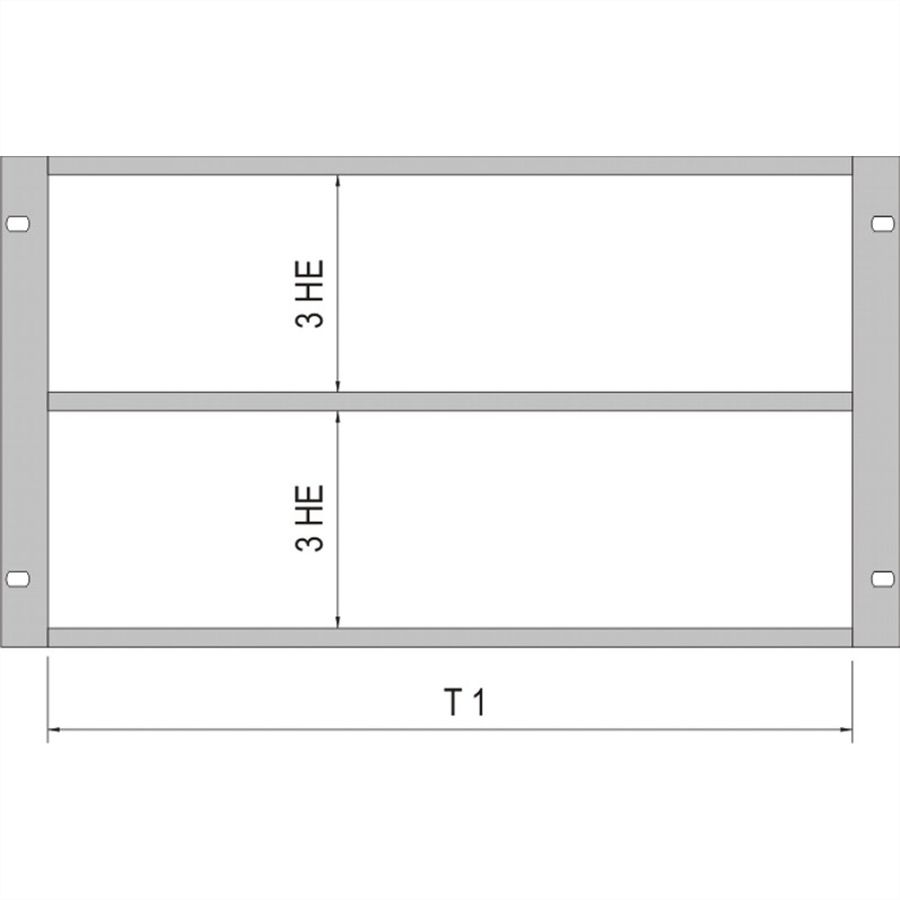 SCHROFF Kit de montage combiné pour châssis, 84:0 HP