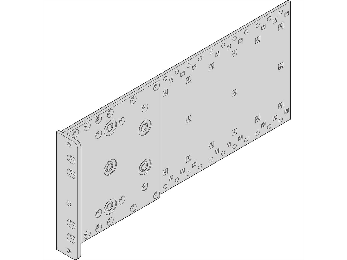 SCHROFF EuropacPRO Panneau latéral pour joint textile, Type R, 3 U, 355 mm