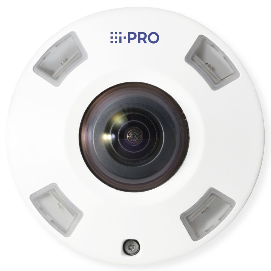I-PRO WV-S4576LMA Caméra Fisheye 12 MP, 180°/360°, IR-LED 14m