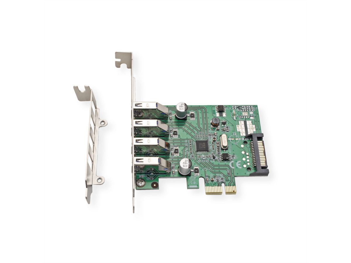 VALUE Carte PCI-Express, 4 ports USB 3.2 Gen 1