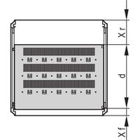 Étagère varistar SCHROFF, fixe, 75 kg, RAL 7035, 600W 700D