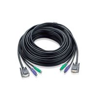 ATEN 2L-1010P/C Câble KVM standard PS/2, noir, 20 m