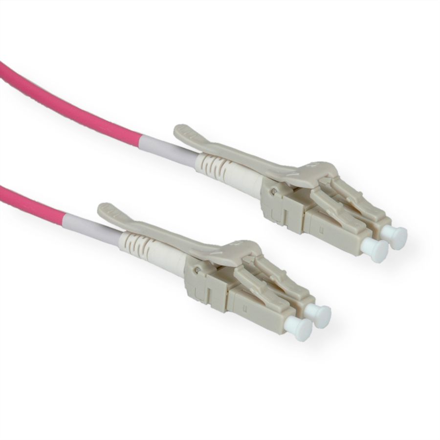 ROLINE Câble FO 50/125µm OM4, LC/LC, LSOH, Low-Loss, grande densité, violet, 3 m