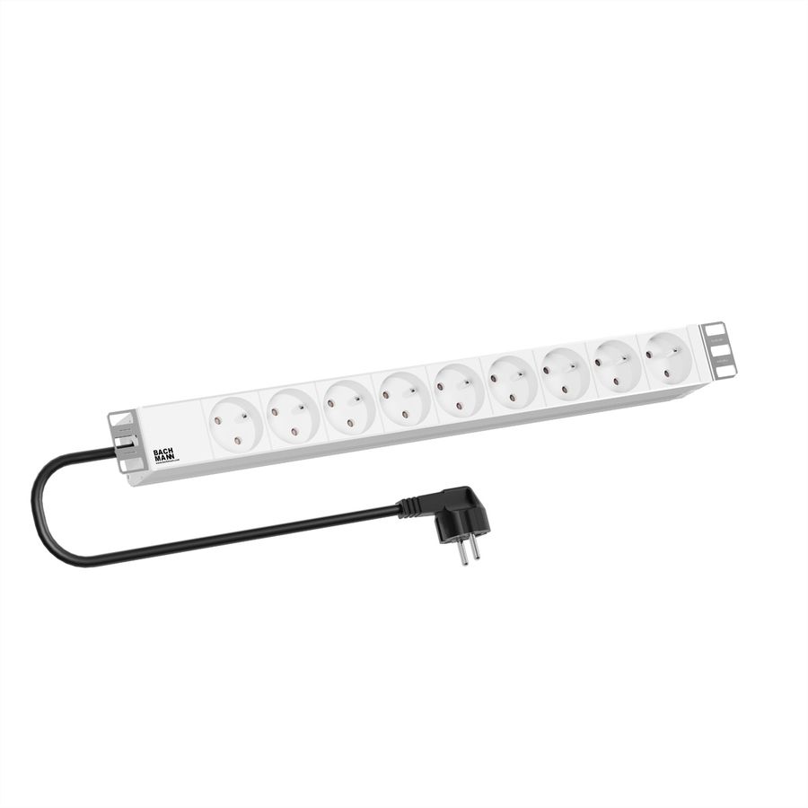 BACHMANN Prise multiple, 9x sans interrupteur, 2 m