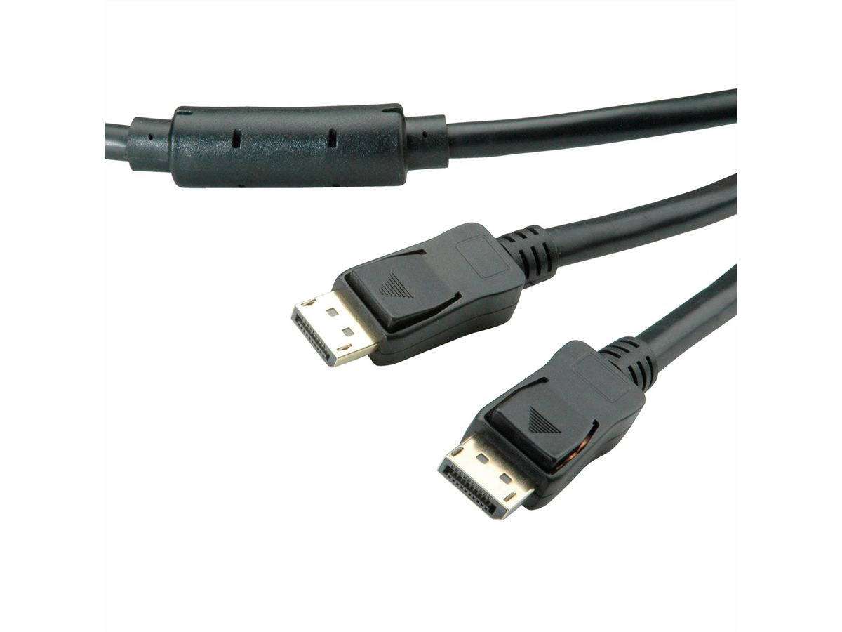 VALUE Câble DisplayPort, v1.2, actif, M/M, 15 m