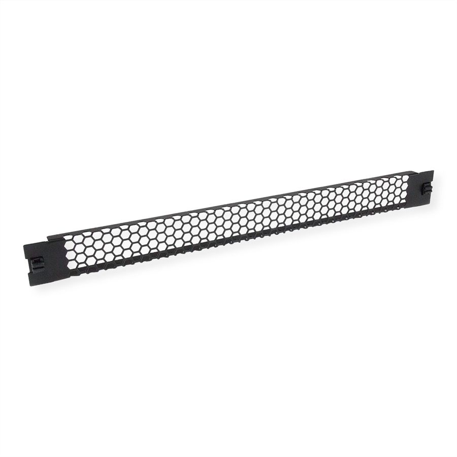 VALUE Cache d'aération 19" Snap-in, 1 UH, noir