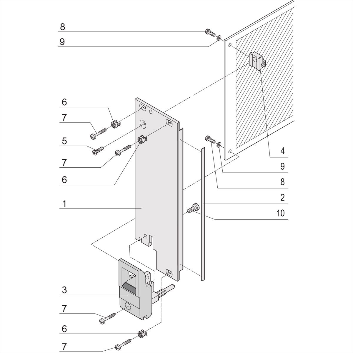 SCHROFF Plug-In Unit Kit avec poignée IET, blindé, noir 3 U, 12 HP