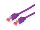 Cordon DÄTWYLER Cat.6 (Classe E) S/FTP, CU 7702 flex LS0H, Hirose TM21, violet, 3 m