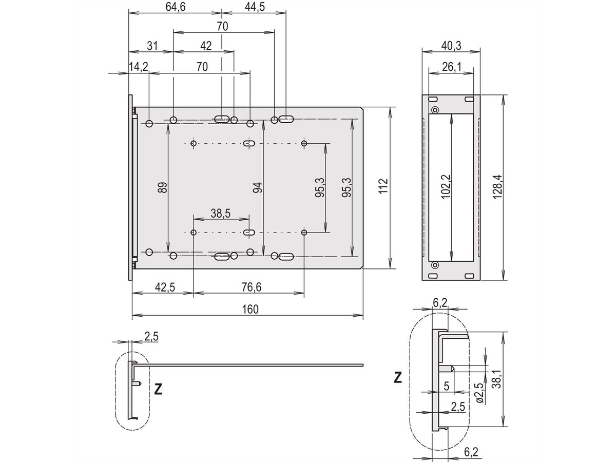 SCHROFF CPCI Module pour unité d'entraînement 1x 3 1/2", 3 U vertical, avec face avant