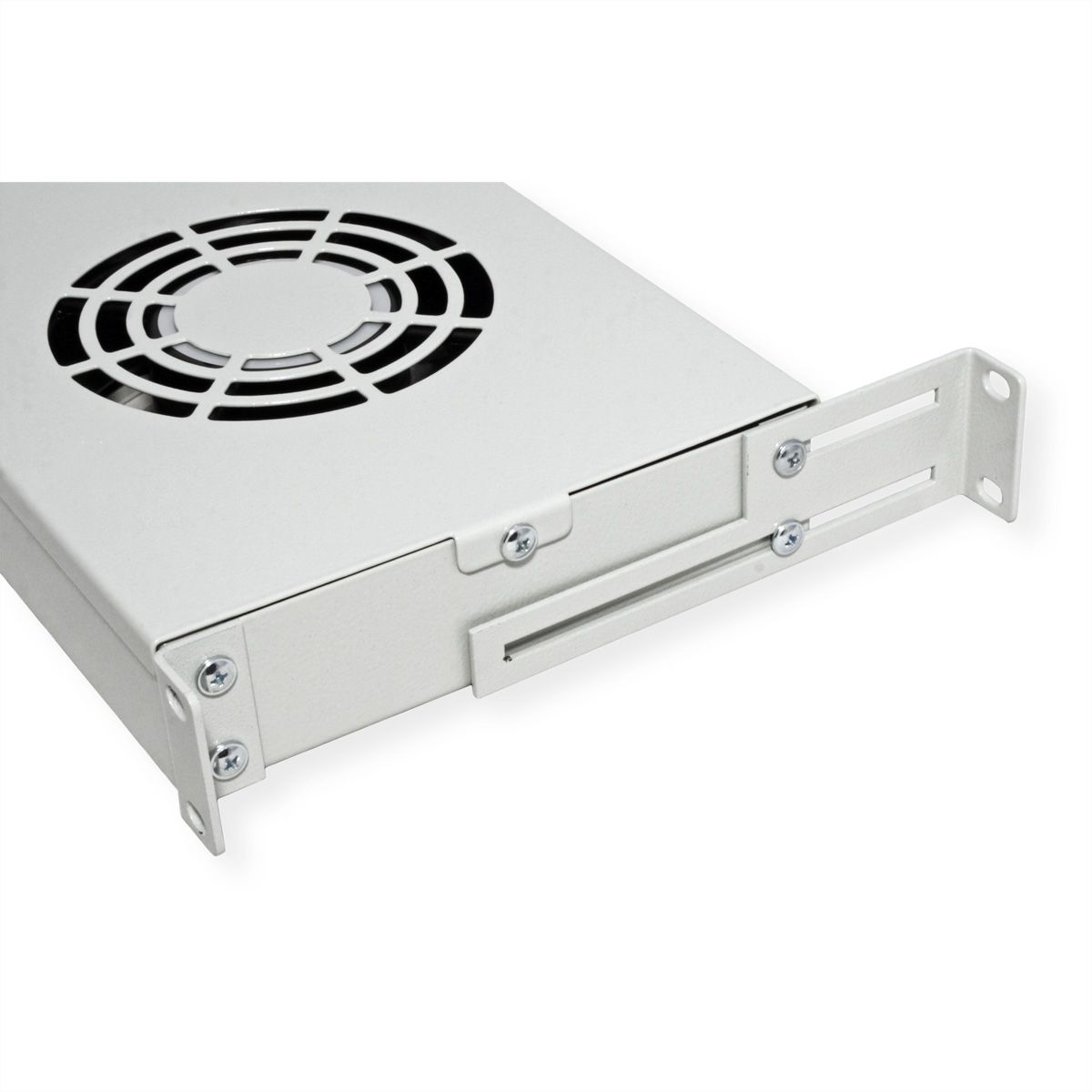 ROLINE 19" Unité de ventilation, 2 ventilateurs, ON/OFF, gris
