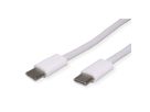 VALUE Câble USB 2.0, C–C, M/M, 60W, blanc, 1 m