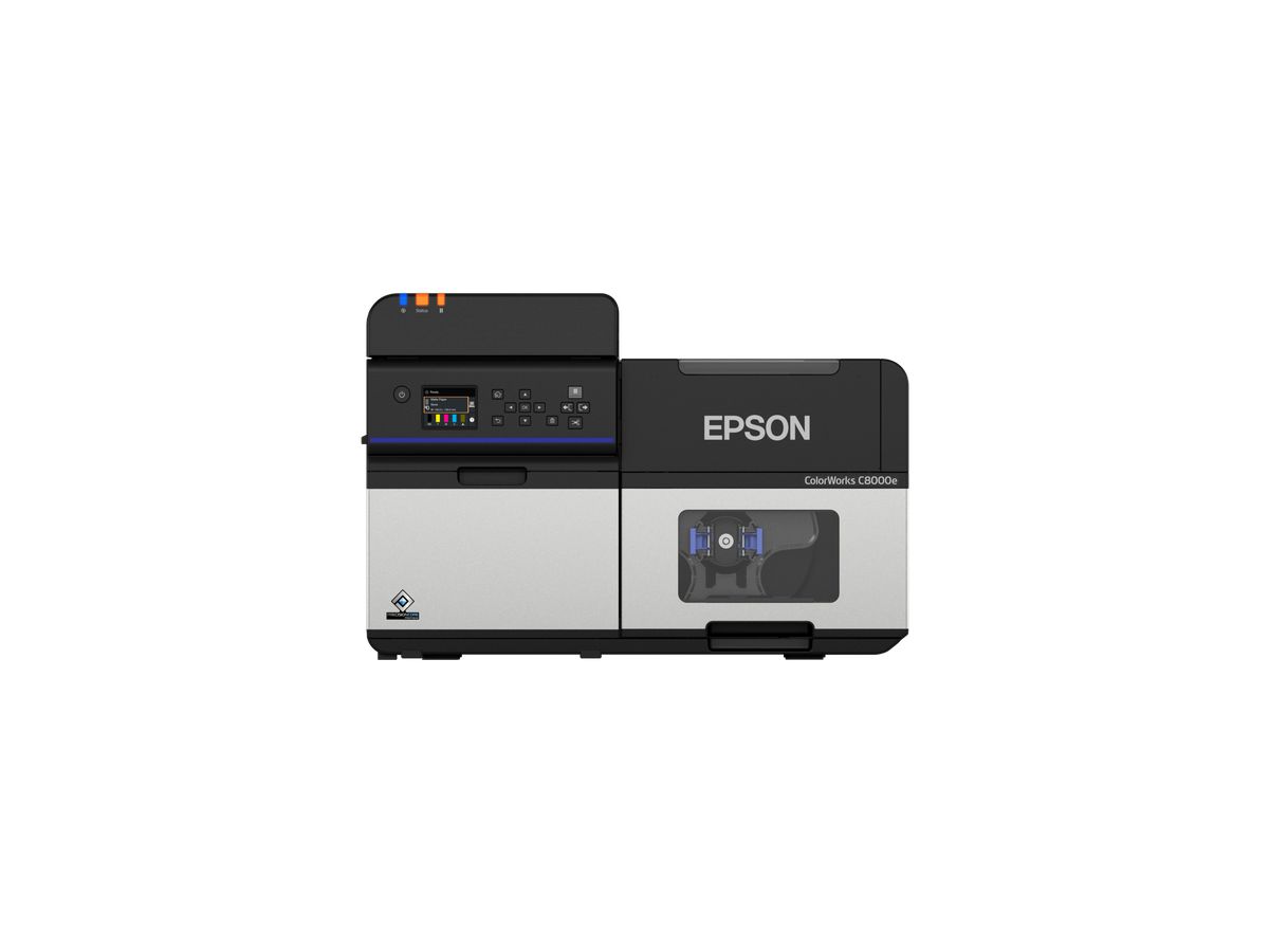 Epson ColorWorks C8000e (BK) imprimante pour étiquettes Jet d'encre Couleur 600 x 1200 DPI 300 mm/sec Avec fil &sans fil Ethernet/LAN