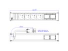 BACHMANN POWER FRAME 4xUTE 2xCM 0,2m GST18 RAL9010