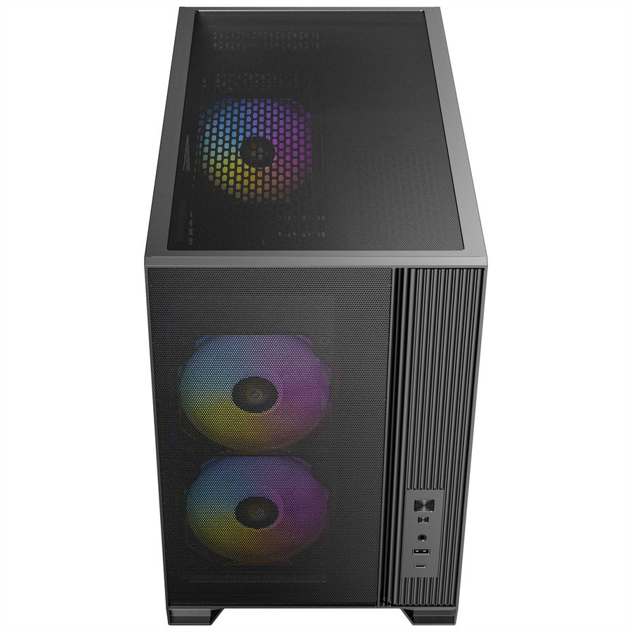 ANTEC FLUX M ATX/Micro-ATX/ITX Boîtier PC Midi Tower, noir