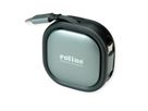 ROLINE Câble rétractable USB 2.0, 60W, C-C, M/M, noir, 1,2 m