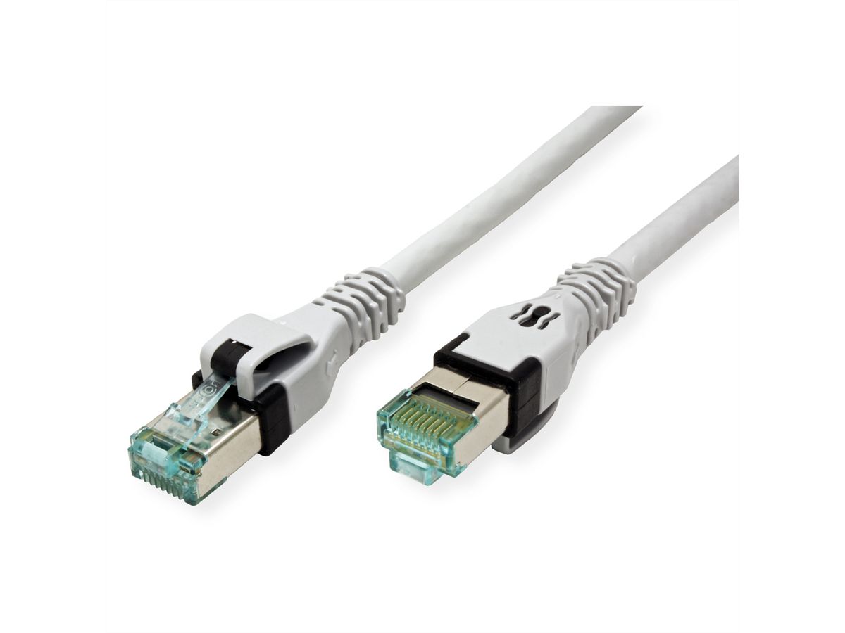 Cordon EasyLan DualBoot PushPull IP20, Cat.6A (Classe EA), S/FTP, gris, 7,5 m