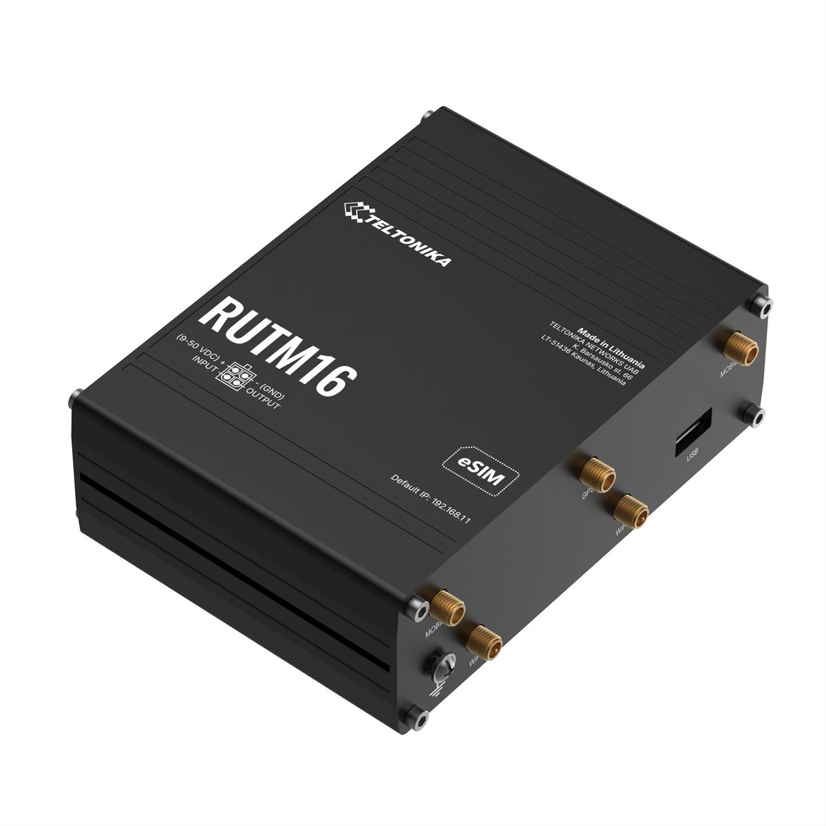 TELTONIKA RUTM16 Routeur eSIM CAT6 LTE
