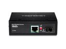 TRENDnet TI-PF11SFP Convertisseur de média PoE+ SFP vers Gigabit industriel