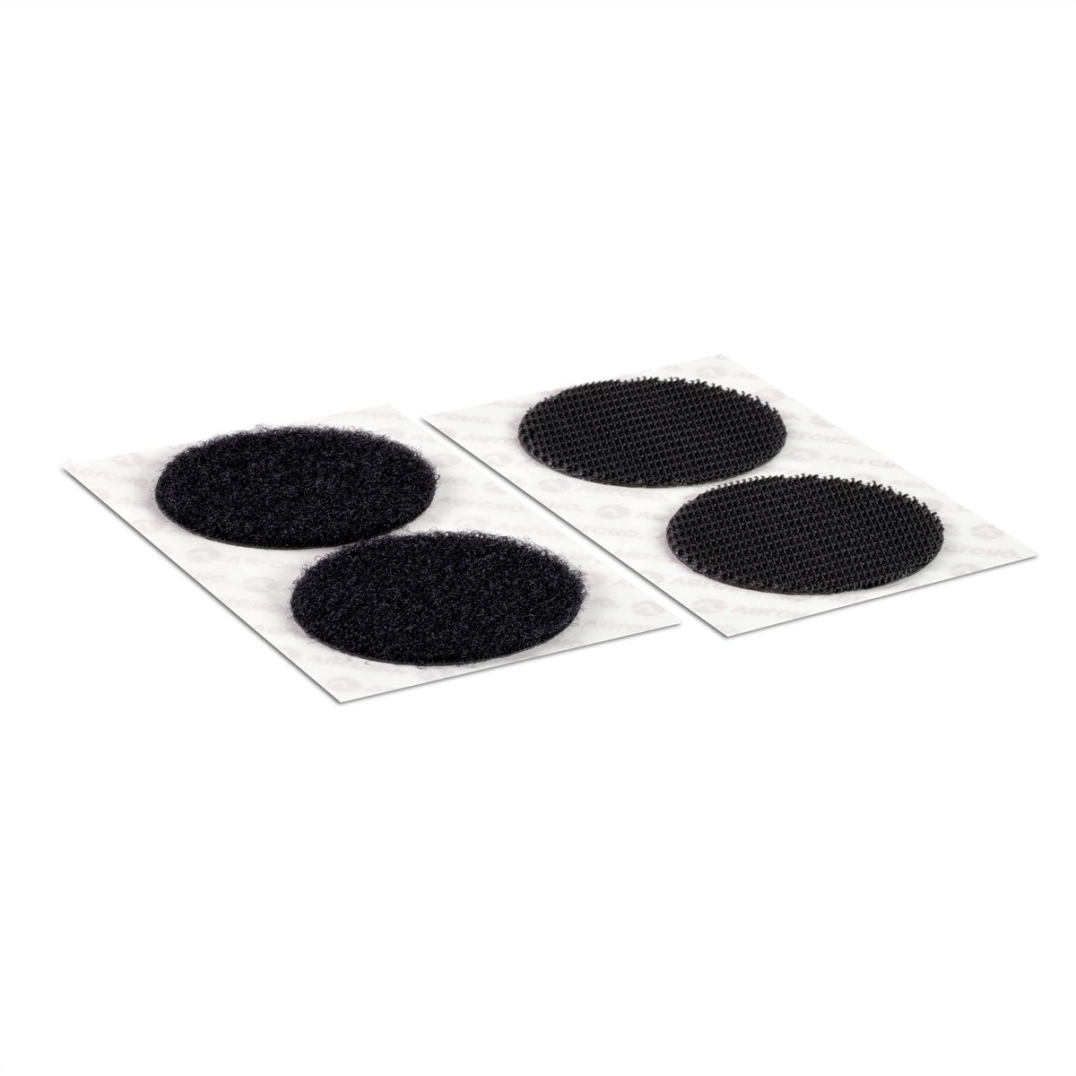 VELCRO® Boutons ronds 45mm x 2 noirs, crochets&velours autocollants extra  fort, noirs - SECOMP France