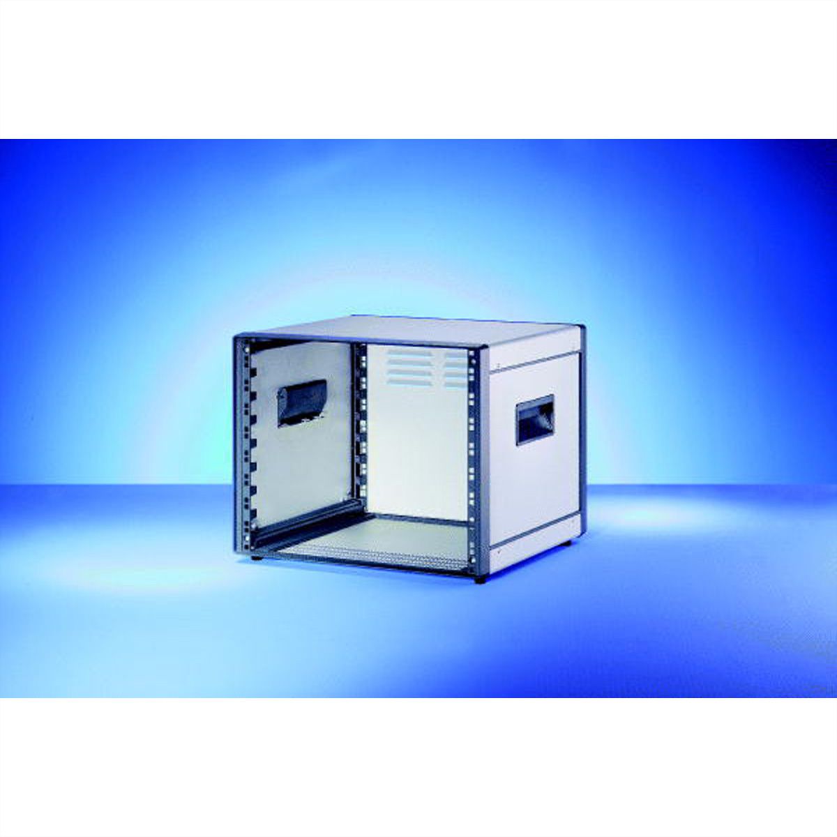 SCHROFF Comptec 19" Desktop Case, non blindé, capot alu, 9 U, 84 HP, 600 mm