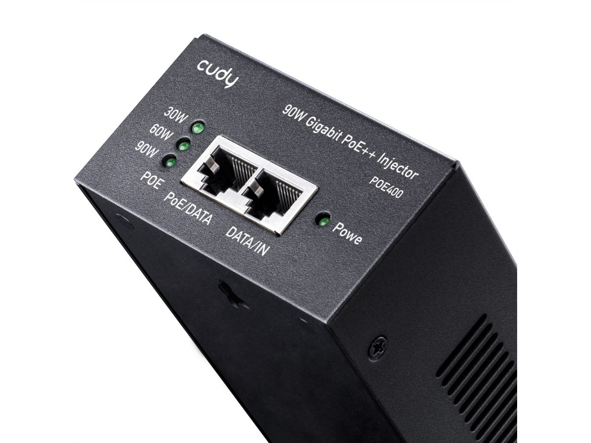 CUDY POE400 Injecteur 90W PoE+/PoE, Gigabit