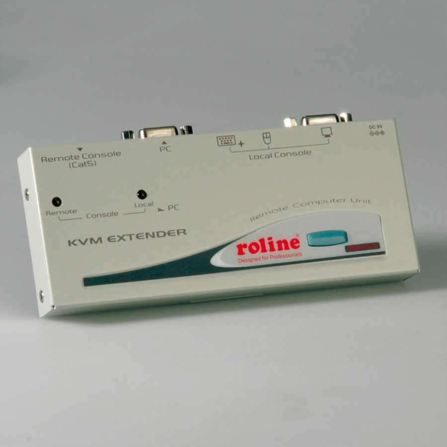 ROLINE Prolongateur Smart KVM via RJ-45, VGA, USB