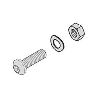 SCHROFF Kit de montage pour 1 ventilateur de remplacement AC ou DC