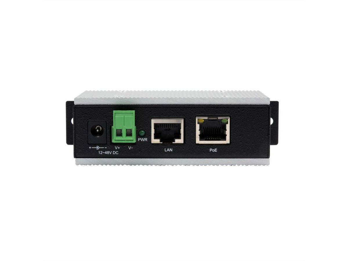 EXSYS EX-6007PoE-WT Injecteur PoE Gigabit 12-48V, boîtier métallique