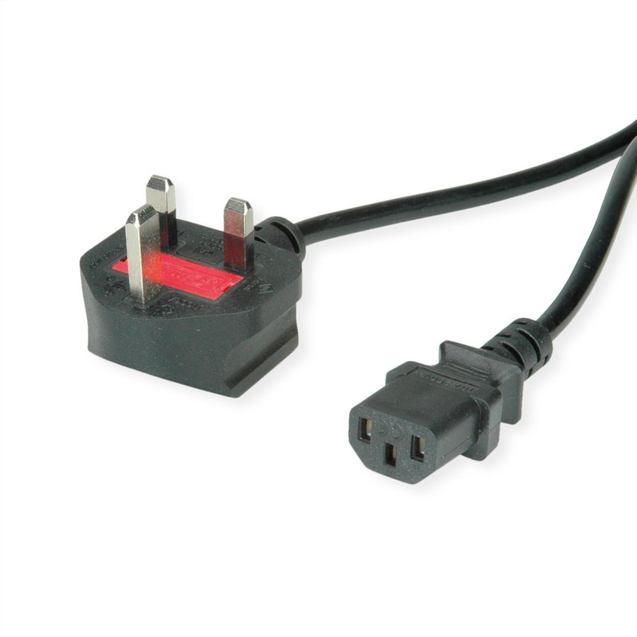 VALUE Câble d'alimentation C13 - UK, 10A, noir, 3,15 m