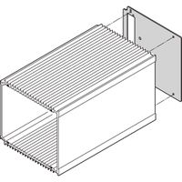 SCHROFF HF Frame Type Plug-In Unit Rear Panel, Cut-Out for One Connector, 3 U, 28 HP