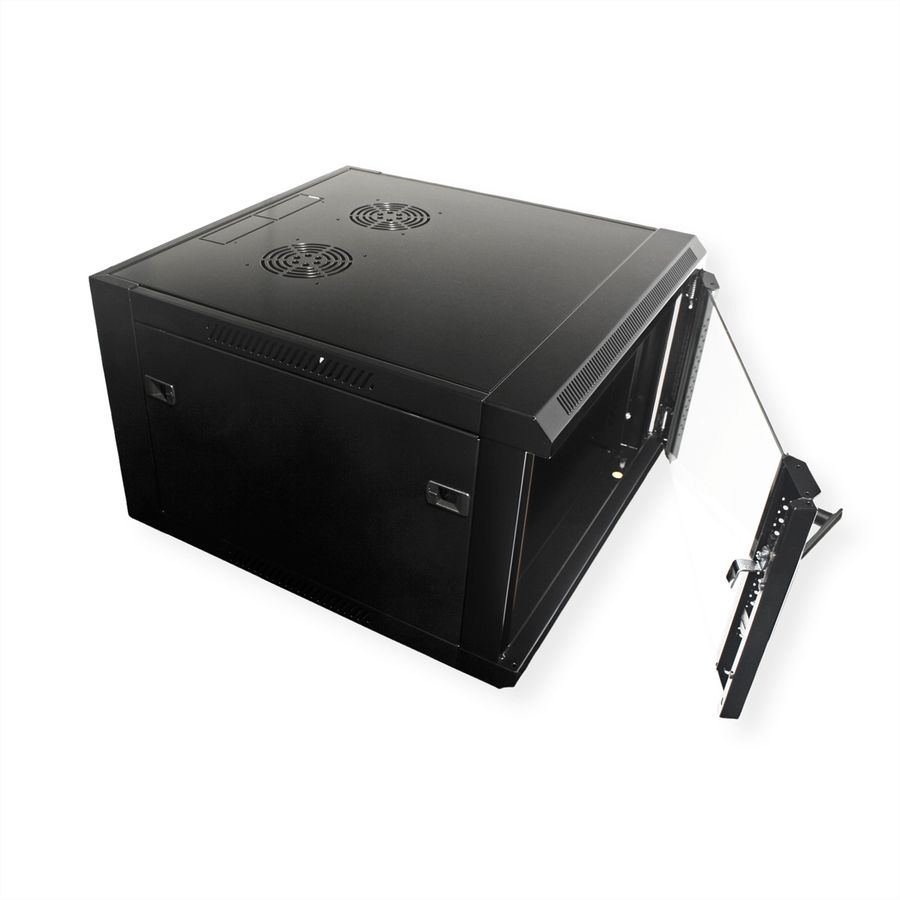VALUE Armoire murale 6UH (HxLxP) 368 x 570 x 600mm, noir